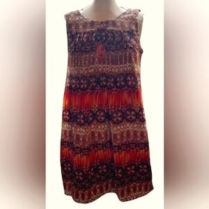 Rabbit Rabbit Rabbit Dress Size 10  Brown & Orange NWOT